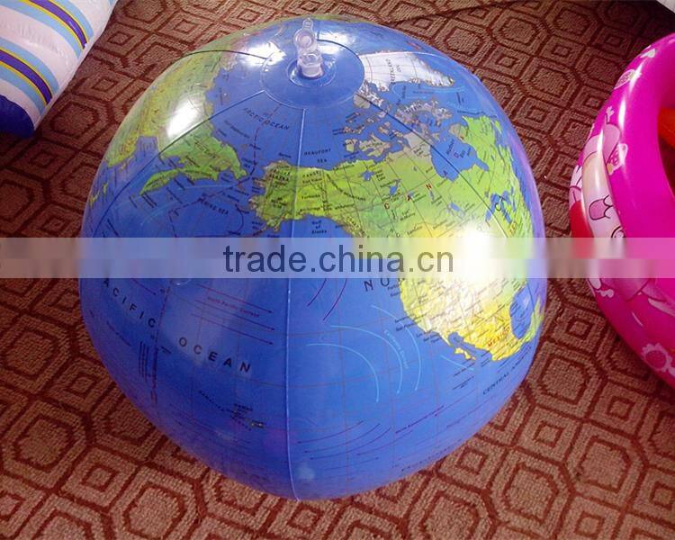 Inflatable earth globe beach ball, pvc inflatable globe ball for sale
