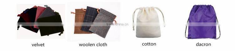 Custom Printed Microfiber jewelry suede drawstring pouches