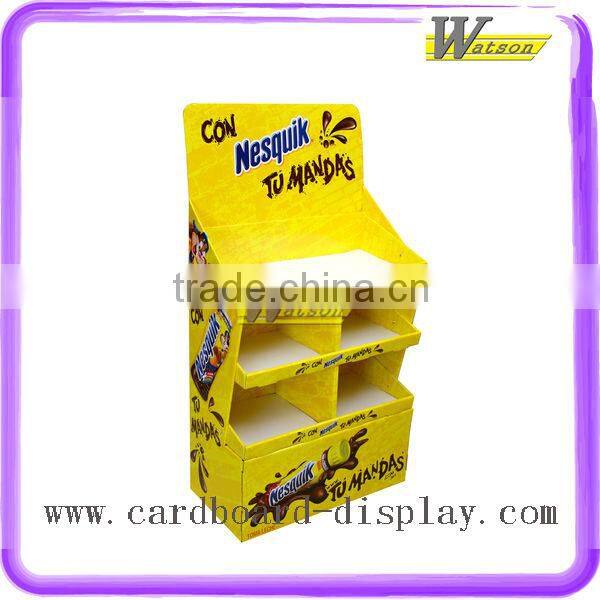 Supermarket Promotion Cardboard Floor Christmas Gift Display Stand