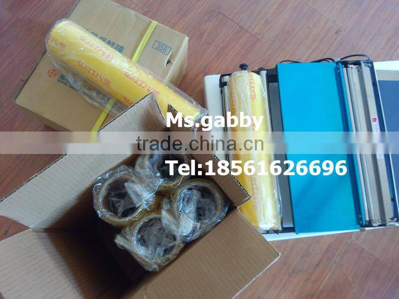 Cling film packing machine for supermarket