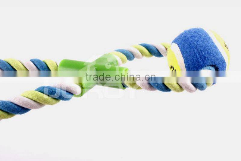 china supplier new desigh tennis ball 8 figure cotton pet toy