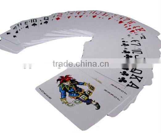 Custom printing card game paper poker playing cards