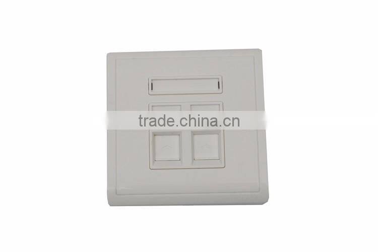FTTh fiber optic face plate/ABS plastic network faceplate/Fiber Optical Information Faceplate