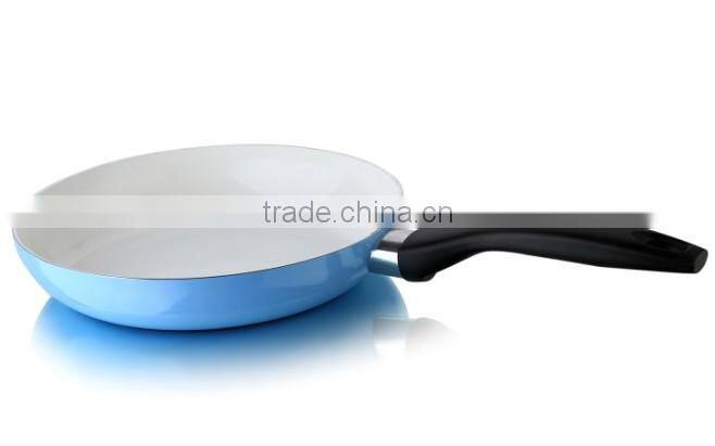 Nonstick Aluminum Fry Pan White Ceramic Coated Skillet Pan