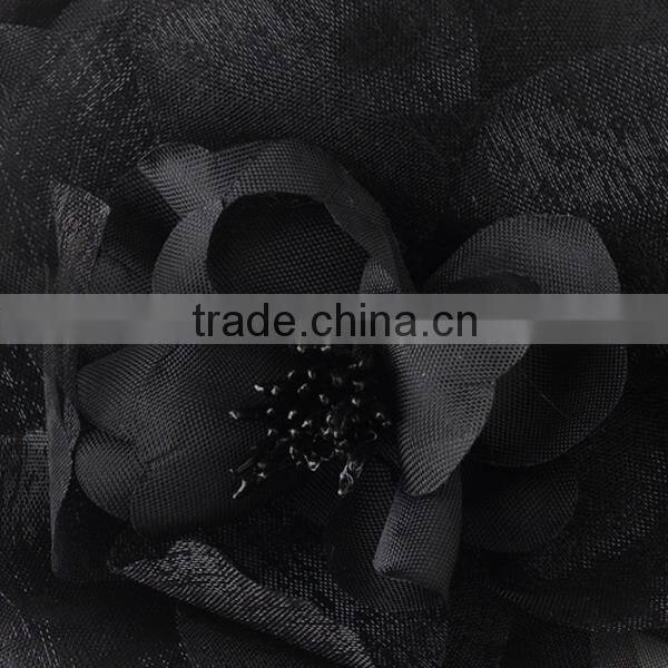 Black Floral Hair Clip Wedding Hair Accessories