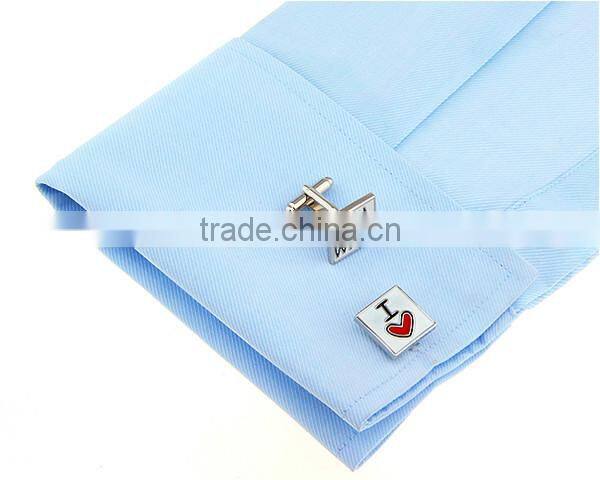 Wedding Gifts For Guests Engraved I Love My Wife Enamel Souvenir Metal Wedding Cuff Links