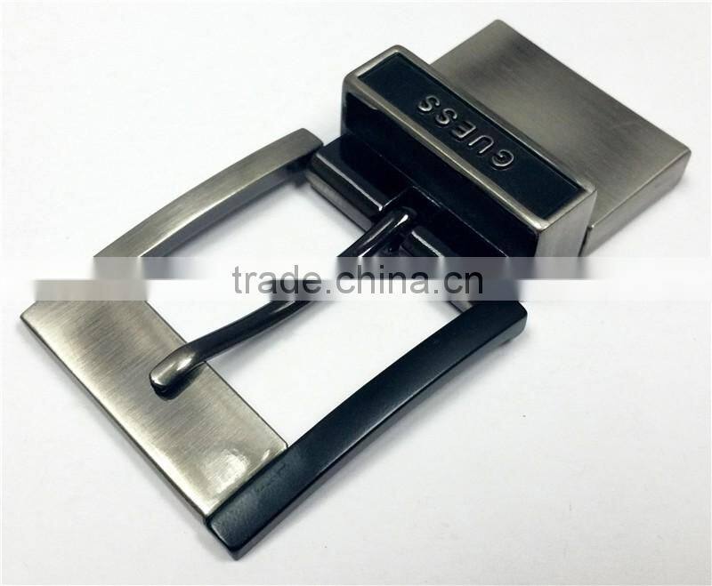 Zinc alloy gold initial belt buckles