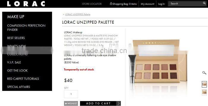 Hot Sale! New Makeup Lorac PRO Unzipped Eyeshadow Powder Palette 10 Color Eye Shadow with Eye Primer