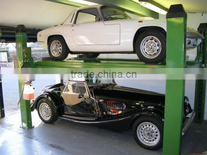 4 post multi-level magic car storage car parking lift system