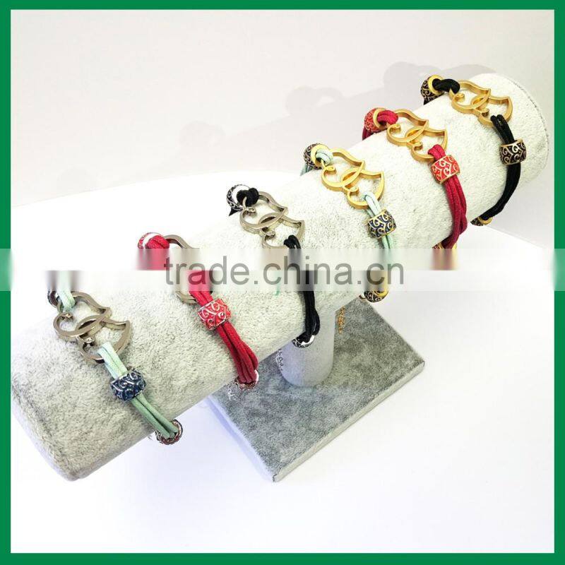 Promotional Gift Fashionable Cotton Cord custom Luxury Bracelet