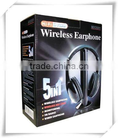 FM wireless headsets with receiver