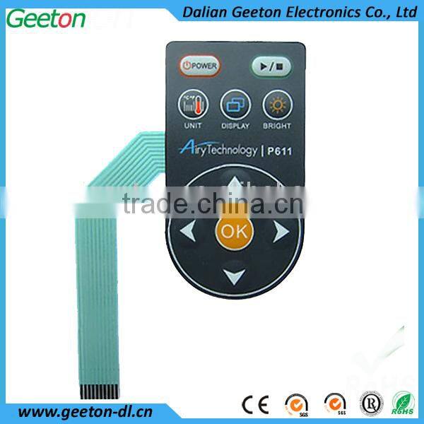 high quality membrane switch 10 keys touch screen keyboard