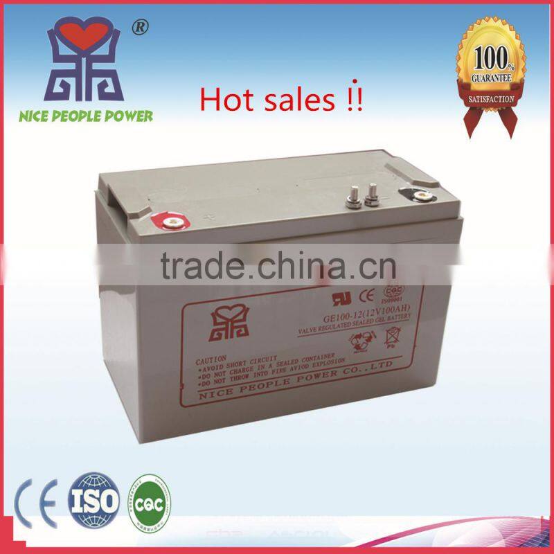 12v100ah deep cycle gel battery for solar led light