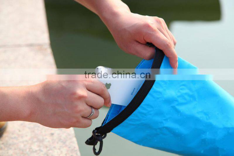 Outdoor 500D PVC tarpaulin sport boating small waterproof mesh dry bag