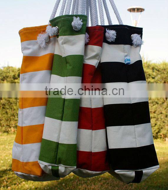 2013 spring, For market or beach or gym, Bags handmade Lovely Bag white and Green striped beach bag