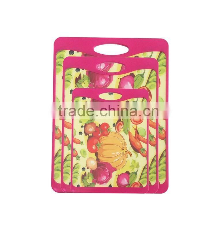 Professional vegetable chopping board set with deco