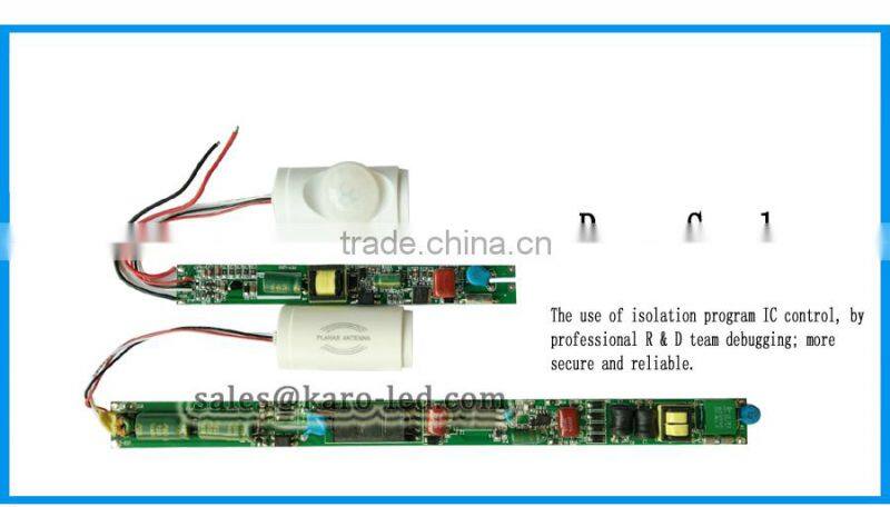 36w 40 w wt 2.4m 8ft watt double both end wiring 180lm/w 200lm/w LED T8 tube lights 4ft 8ft PIR