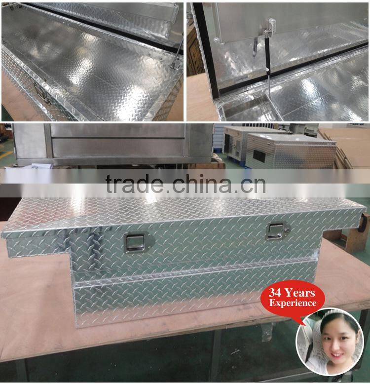 High Capacity 2.0mm Aluminum Alloy Pickup Camper Trailer Tool Cabinet Case