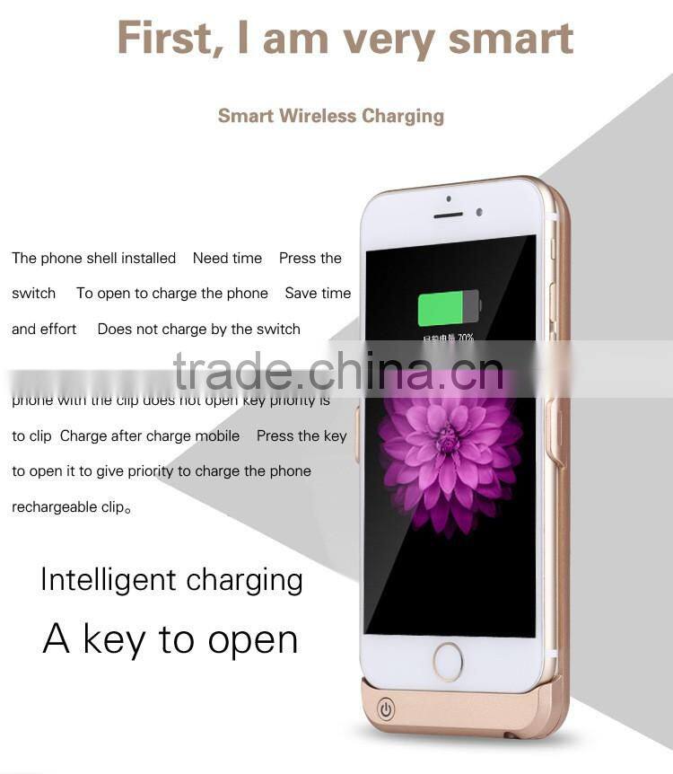 Creative 3500mah backup battery charging case for iphone 6 6 s