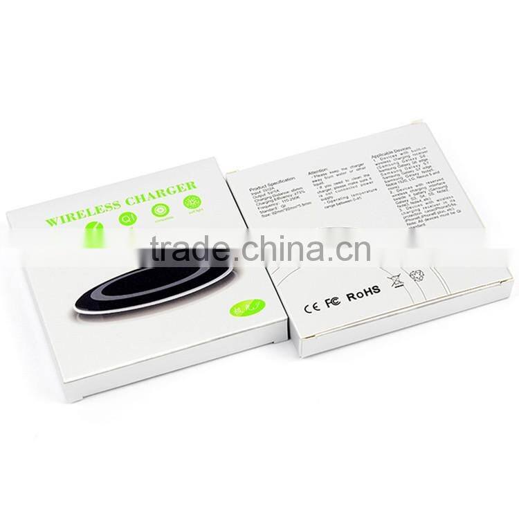 China manufacture Wireless charger for Samsung Galaxy S6 ,universal Qi wireless charger