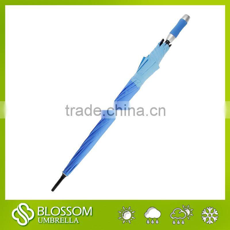 2016 Rubber handle windproof golf umbrella with Nylon fabric/ad umbrella