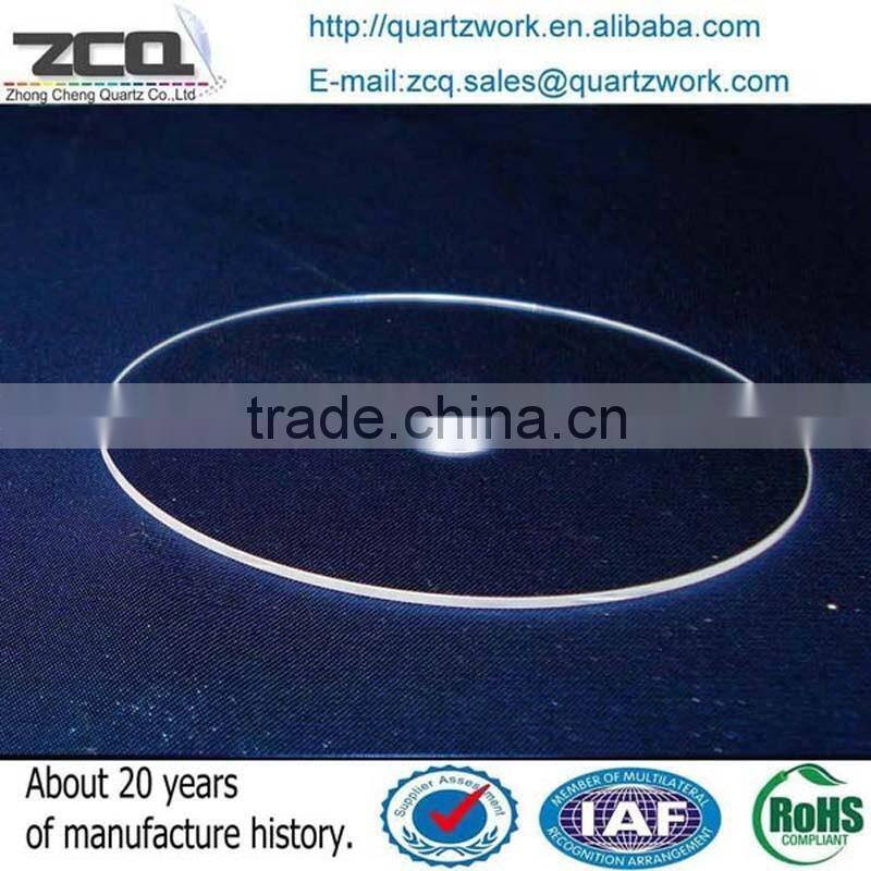 High Precision Perforated Quartz Glass Disc The Minimum Hole 0.8mm