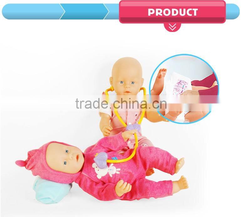popular 2016 hot sell baby doctor kit 18 inch vinyl dolls for kids