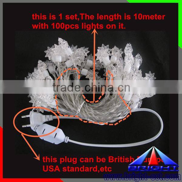 Waterproof Decoration LED Christmas Light, Crystal 100 LEDs Christmas Light 220V,Christmas Holiday Name Led Christmas Light