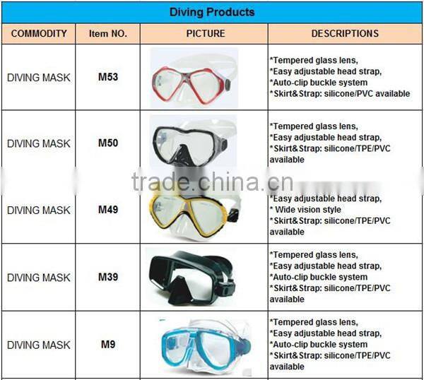 Latest Design Latex Free Diving Mask With The Best Price List