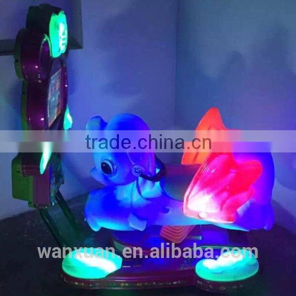 Led screen video racing game horse ride coin operatd kiddie ride