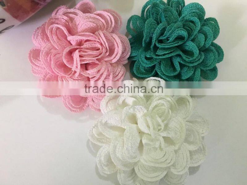 Dimensional fabric camellia flower,new style cut flowers for clothing