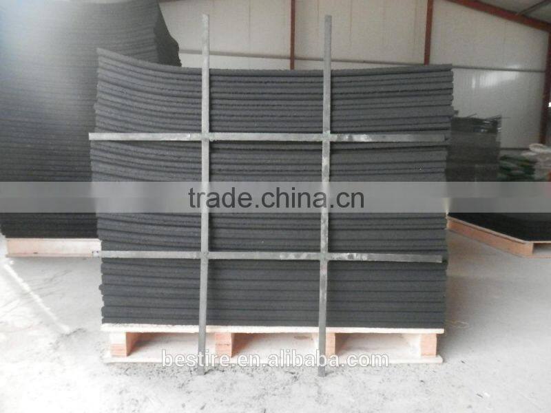 epdm soft surface rubber floor tile /exhibition flooring