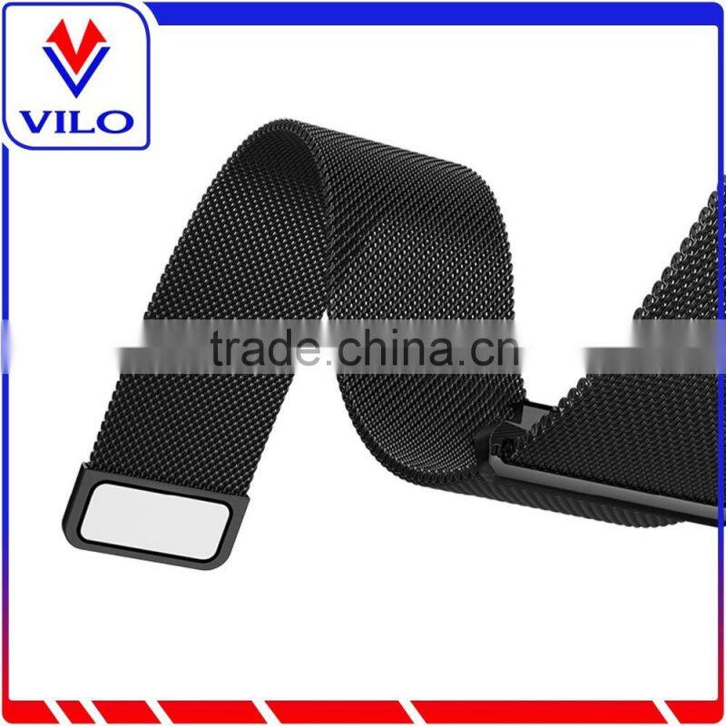 New arrival Stainless steel milanese magnetic loop watch band for fitbit watch