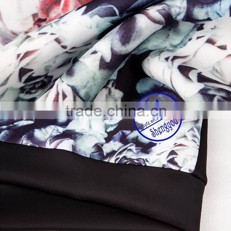Custom space cotton womens printed pullover raglan sleeve sweatshirts wholesale
