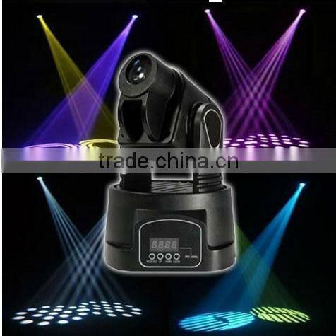 Beam spot RGB 15w led mini moving head light stage/disco/party light
