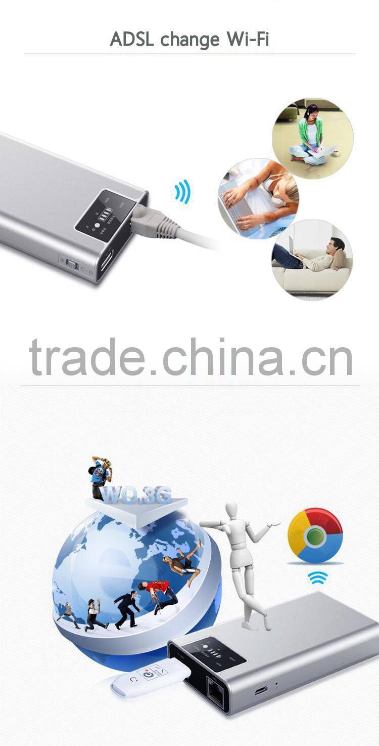 7800mah 3G WiFi router with power bank