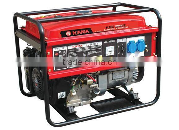KAMA gasoline generator set Single phase 6.8Hp/7.48Hp 50Hz/60Hz for sale