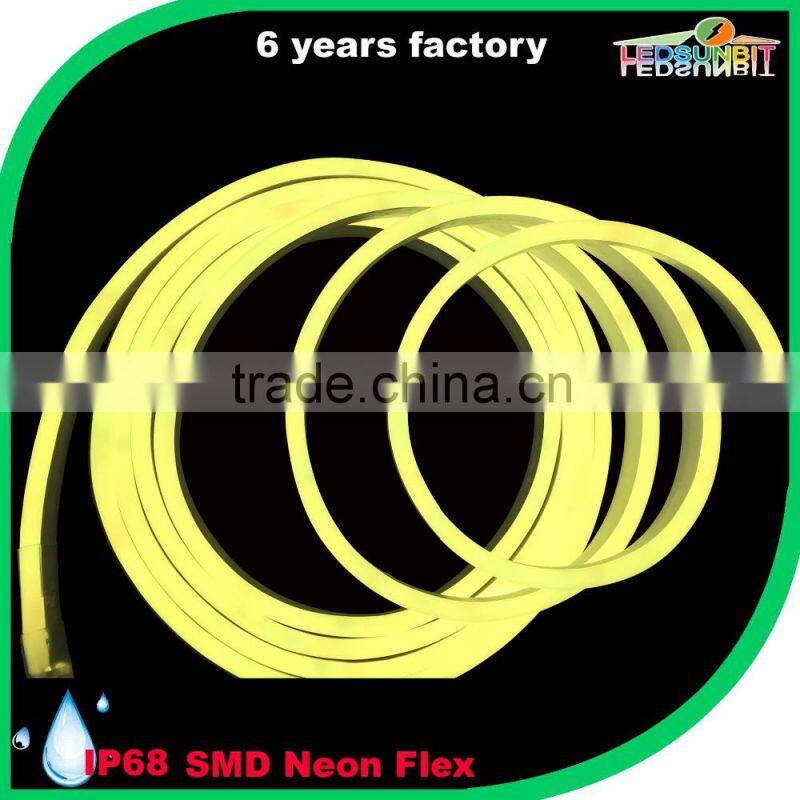 Sunbit led neon ip65 waterproof led rope light smd3528/2835 mini neon for signs led open sign