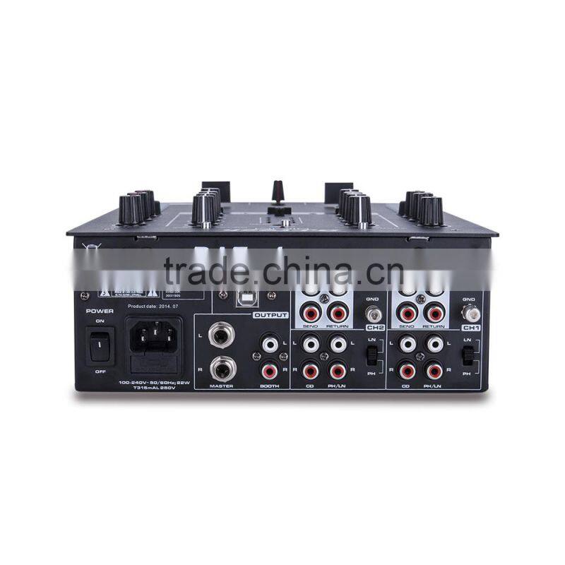 DIF-1M Highperformance- 2 channel scratch DJ mixer