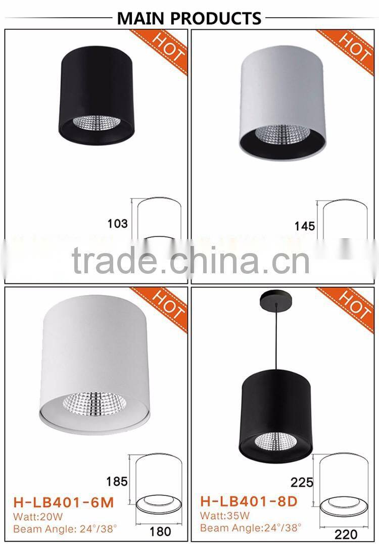 2016 new design 20w round surface mounted led downlight