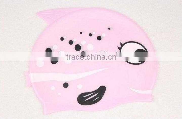 2014 hot selling lovely high quality silicone diving caps