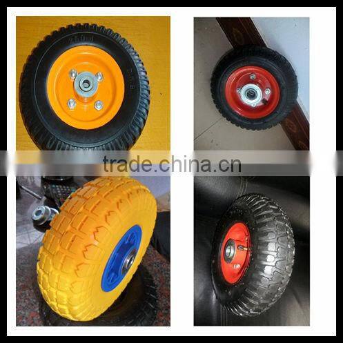 10inch pu foam trolley wheels 2.50-4 caster