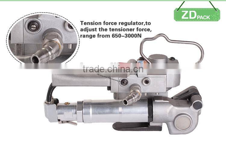 Pneumatic Plastic Machine for PP Strap 19mm, plastic strapping crimping machines