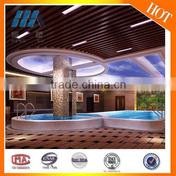 20 Year Guarantee Exterior WPC Suspended Timber Ceiling