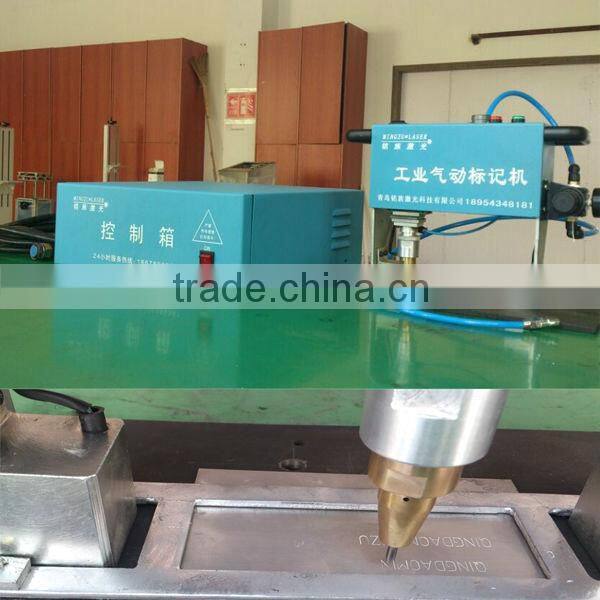 China Automobile and Motorcycle Parts Vehicle Toyota Chassis Number Portable CNC Pneumatic Dot Pin Marking Machine