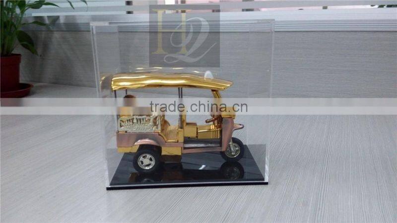 2016 Fashional rectangle clear acrylic display gift box with lid