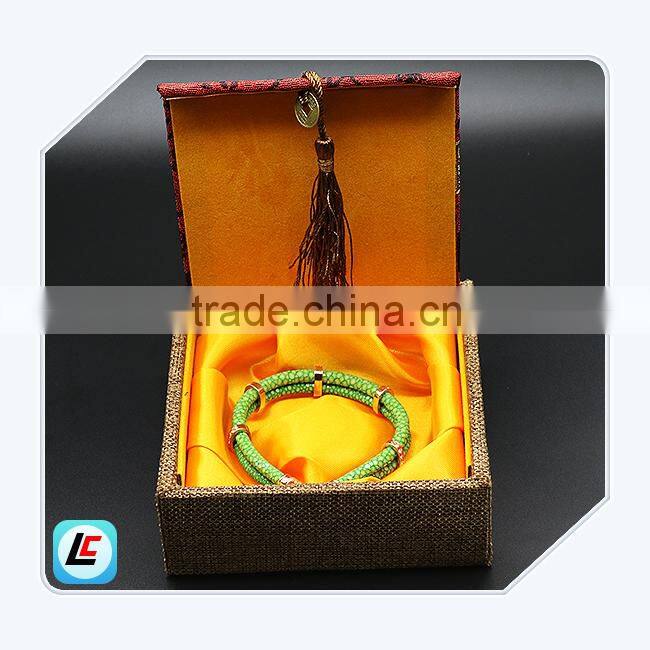 Designed snakeskin bracelets in stainless steel clasp from Dongguan landgent factory