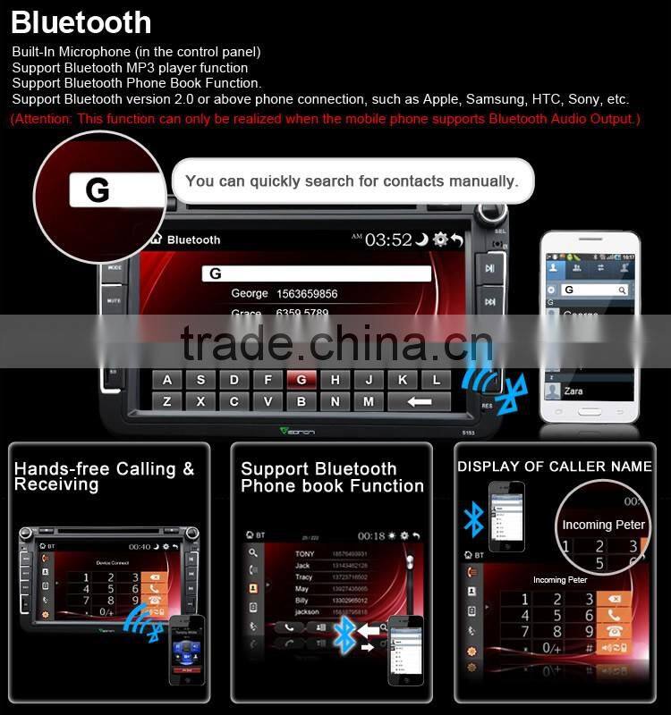 EONON D5153Z 8" Digital Touch Screen Car DVD Player with Built-in GPS For Volkswagen/SKODA/SEAT