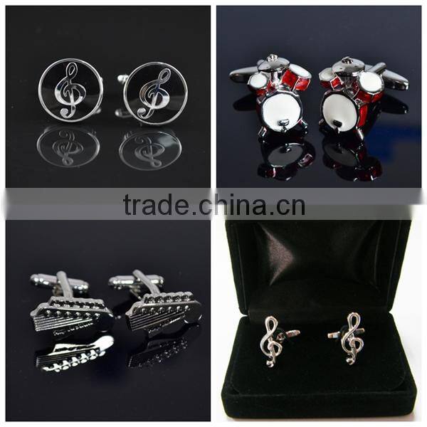 High-end fashion elegant Jewelry box packaged funny cufflink tie clips