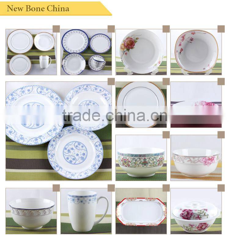 Square fine porcelain dinner sets for Peru homewares